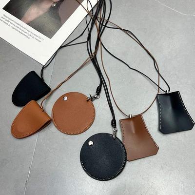 Portable Leather Cool Style Necklace Bag for Bluetooth Headset, Glasses, Keys