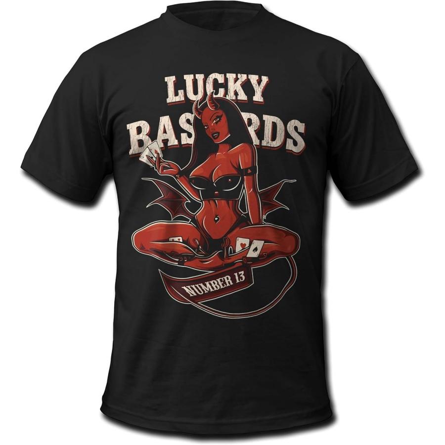 Bands and Bones Lucky Bastards Rock n Roll 2 Men s T-Shirt S