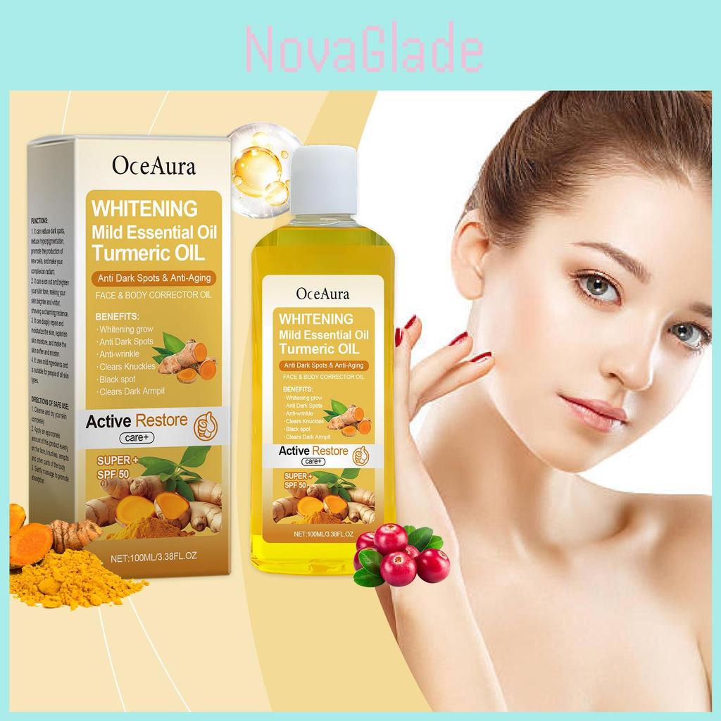 Nourishing Turmeric Body Care Oil For Daily Hydration And Moisturizing Skin Treatment