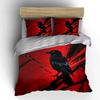 Raven Artwork Home Decor Set Soft Comfortable Duvet Cover Bedding Set Included 1*Duvet Cover & 2*Pillowcases, Gift