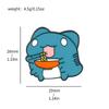 Cat brooch personality creative funny cat bug coffee wave cat capybara metal badge decoration