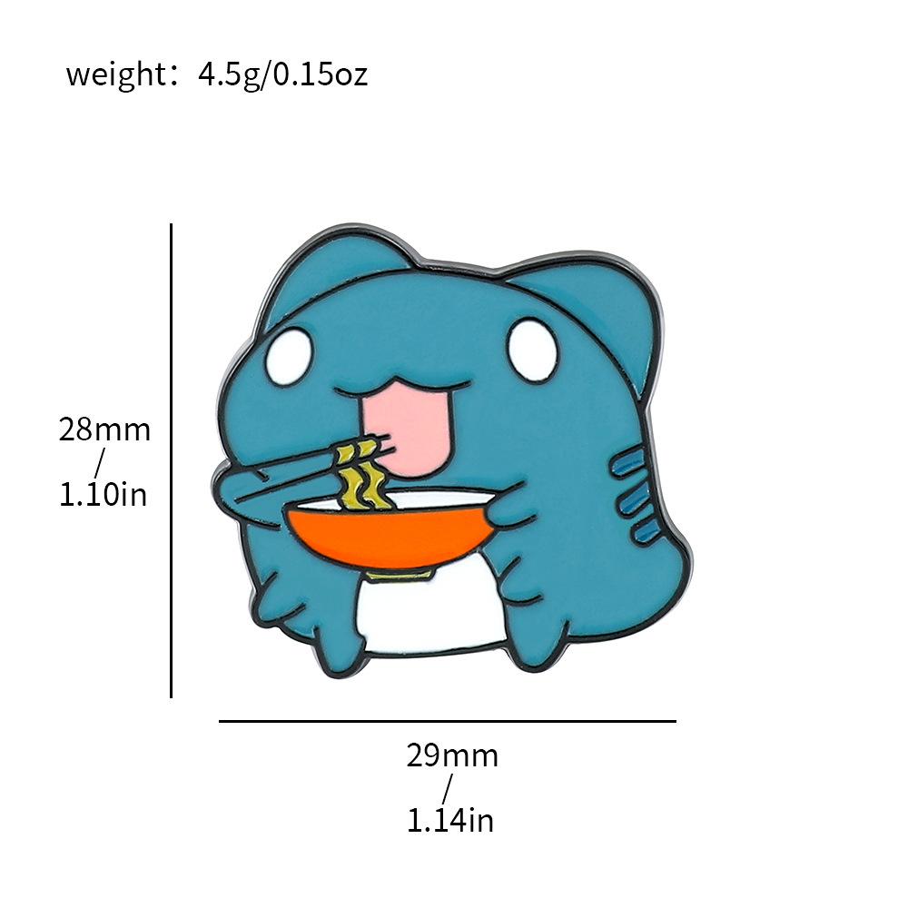 Cat brooch personality creative funny cat bug coffee wave cat capybara metal badge decoration