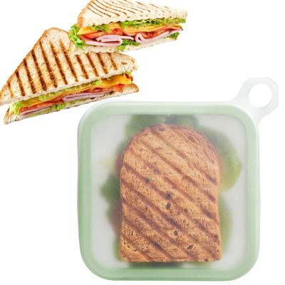 Sandwichhalter Lunchbox Bäckerei Boxen Silikonkautschuk Tragbare Lunchbox Laib Brot Sandwich Behälter Verschließbare Behälter 1 Stück