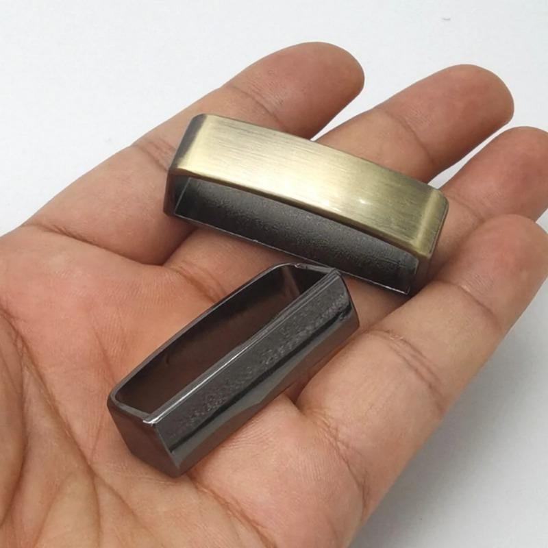 2Pcs 35/40mm Alloy Belt Keeper D Shape Belt Loop Ring Strap Buckle Leather Craft Belt Accessories Bag Strap Parts