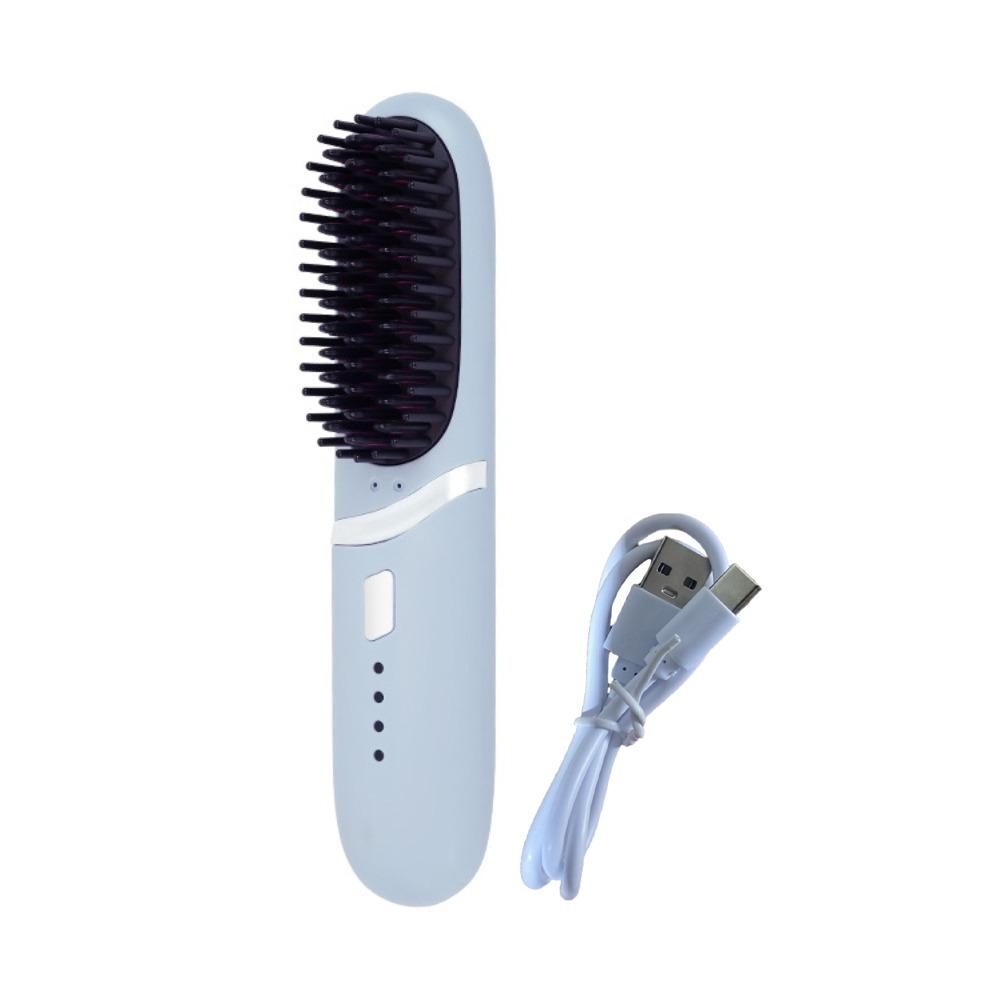 Straight Roll Dual-Purpose Charging Straight Hair Comb Long Lasting Electric Hot Comb  Gifts