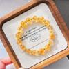 8Mm Autumn And Winter Retro Maillard High Quality Natural Citrine Bracelet Bracelet For Women