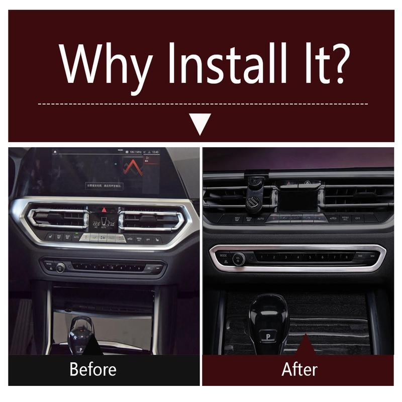 Dashboard Central Control Sound Volumn Adjust Knob Panel Frame Cover Trim Interior Accessories For BMW 3 Series G20  - 2024