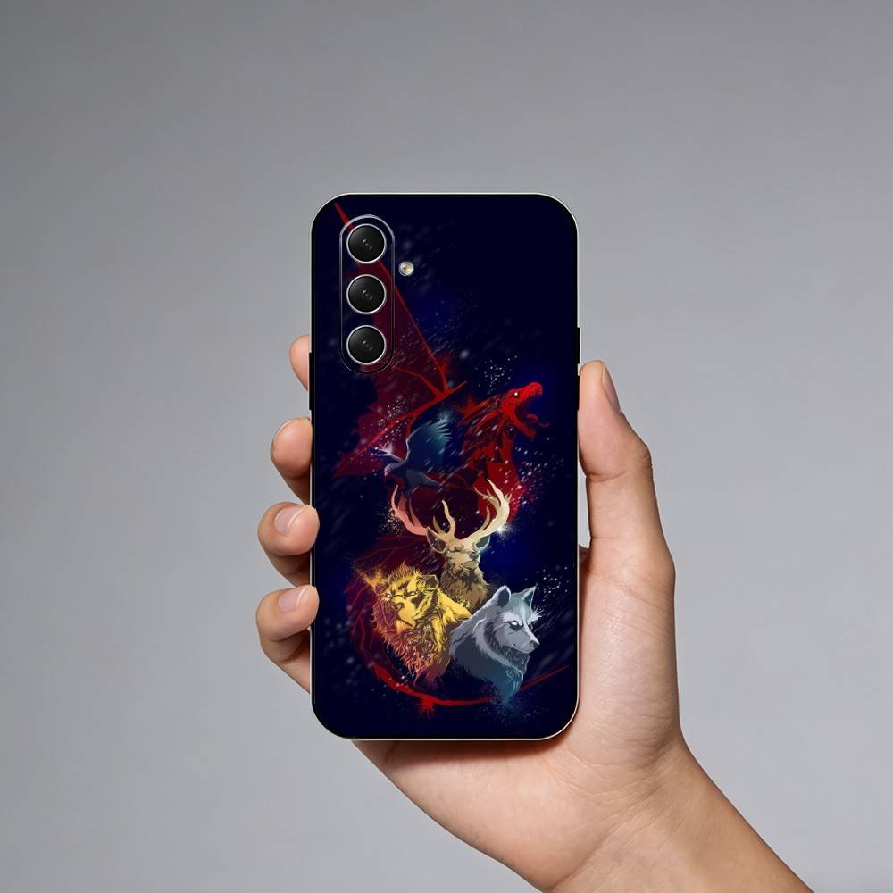 Game Of T-Thrones Phone Case For Samsung Galaxy A73,21,22,32,71,53,52,51,80,5G Soft Black Cover