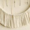 Elegant Handmade Macrames Tassels Wall Hanging Decors Large Round Frame Wood Beads Wall Ornament for Home Aesthetic