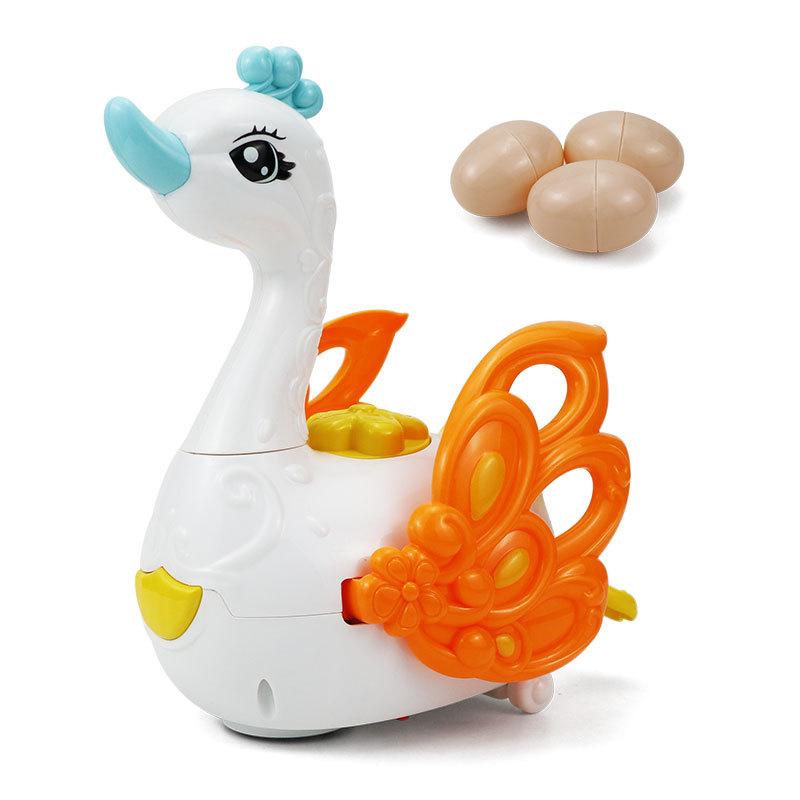 Egg-Laying Little Swan Playhouse Toy Electric Universal Walking Fun Electric Children's Musical Educational Toy