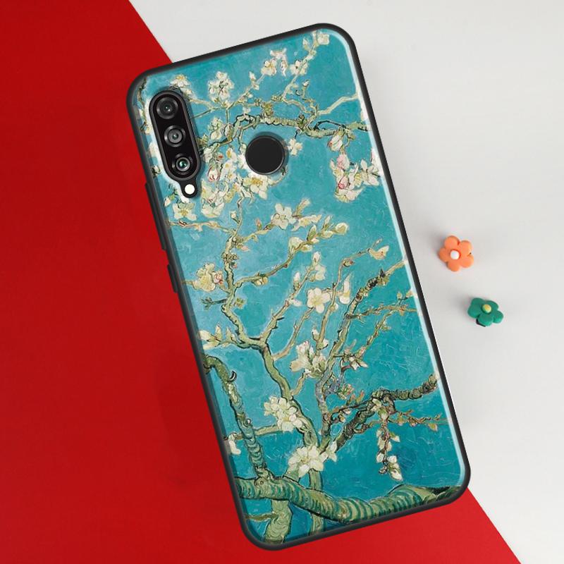Oil Painting Boho Flower Art Case For Honor 50 8X 9X 10i Cover For Huawei P30 P40 Lite P50 P20 Pro P Smart 2019 Nova 5T