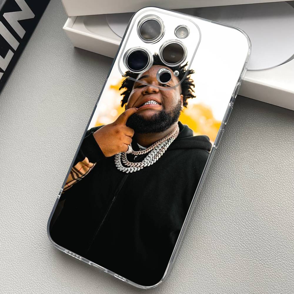 Rod Wave Singer Silicone Phone Case Material For iPhone 17 16 15 11 12 13 14 Pro Max Mini Plus Soft TPU