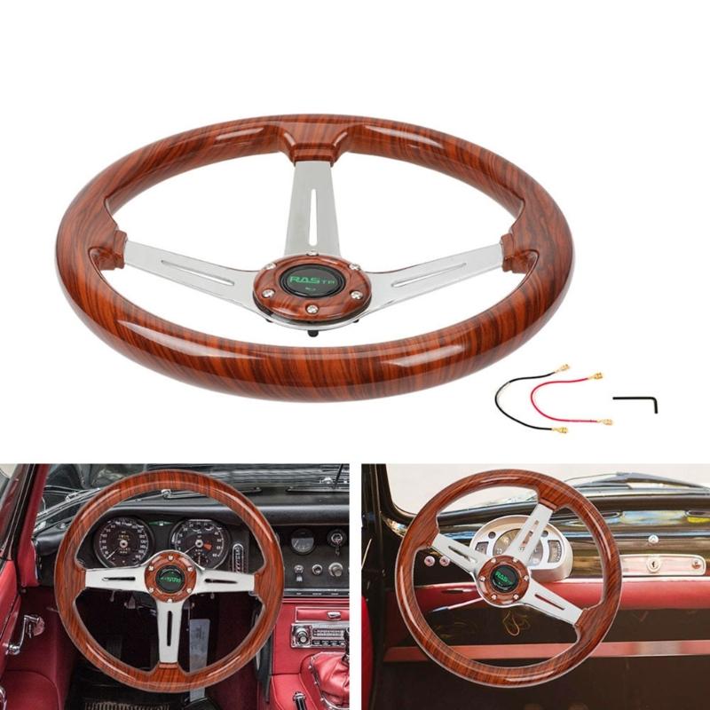 14-Inch Acryl Stuurwiel voor Auto Modificatie of Competitieve Gaming Verbeterde Controle & Precisie Eenvoudige Installatie