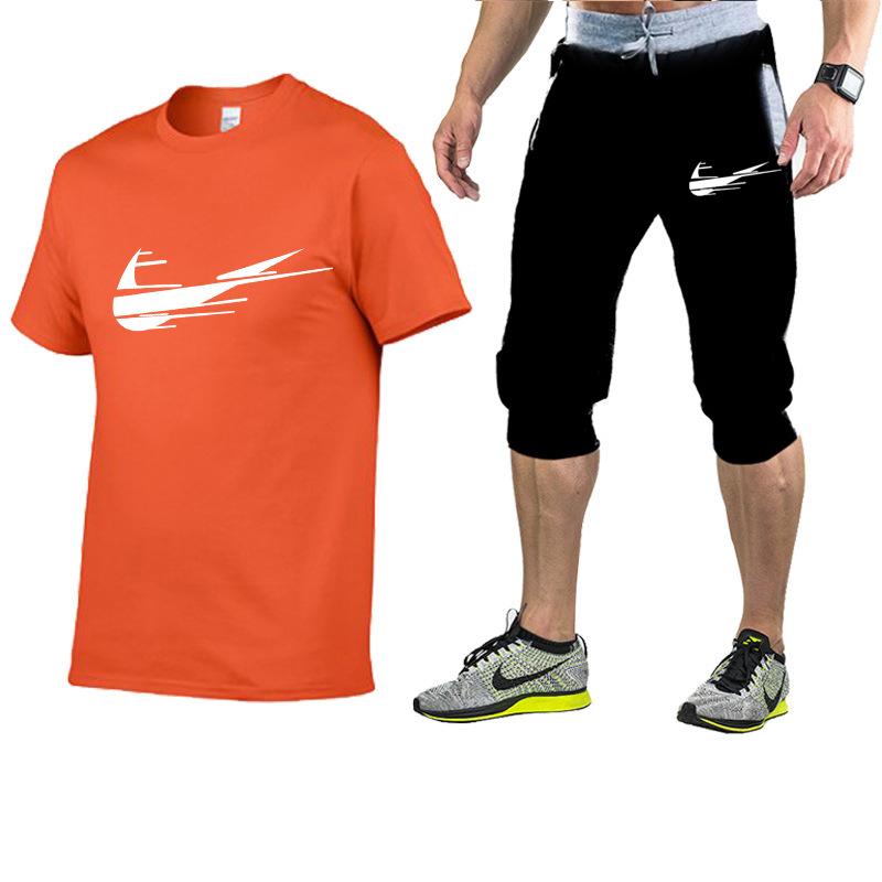 Buy Men's Tshirt+Pants Basketball Casual Sportswear Summer Brand Sale