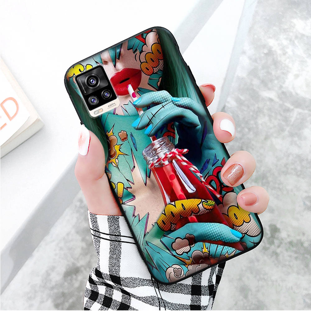 Black Case for Xiaomi Redmi 13C Note 9 iPhone XR 7 8 14 15 11 12 13 X XS Pro Max Samsung A25 S23 S24 FE Ultra Plus Monika Nowak Art Paintings