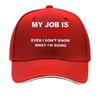 Top Secret Red Stamp Graphic Sandwich Baseball Cap Unisex Women Sun Cap Outdoor Workouts Hat