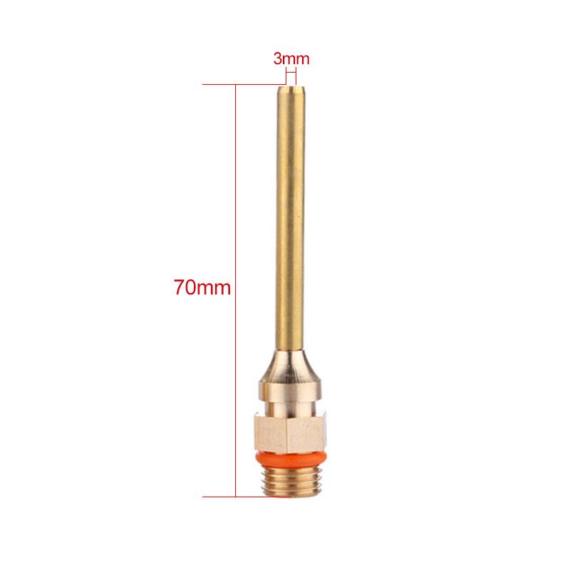 Hot Melt Glue Gun Nozzle Pure Copper Long Short Large Small-bore Diameter 2.0x100mm 2.0x70mm 3.0x50mm 2.0x50mm Glue Gun Mouth