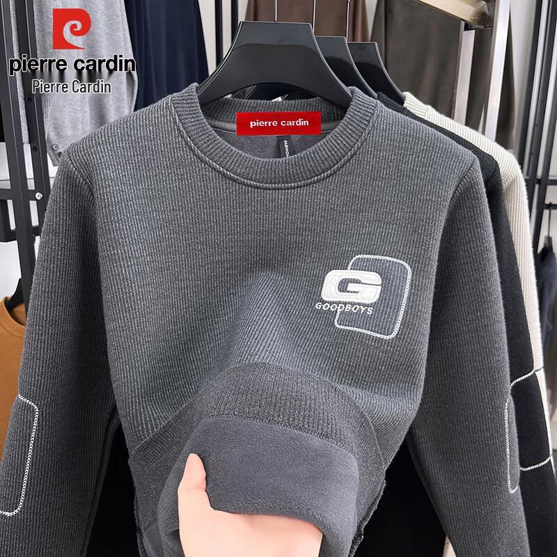 

Pierre Cardin Men s Fleece-Lined Round Neck Pullover Sweater 3XL