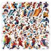 50 Cute Style Football Doodle Stickers Water Cup Suitcase Waterproof Decorative Stickers Creative Sports Stickers