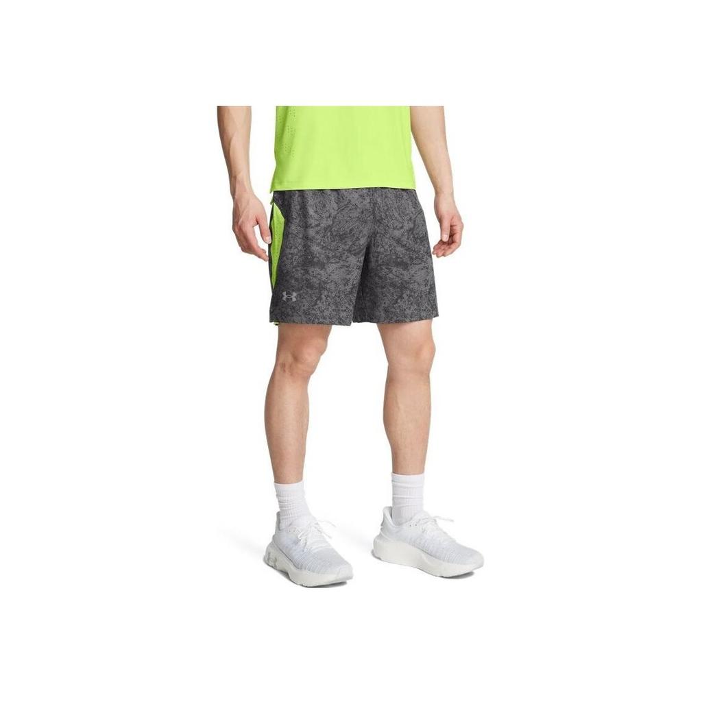 Under Armour Launch Elite Outdoor Casual Mid Waist Elastic Running Sports Shorts Men Shorts Rhino-Gray 1378869-025