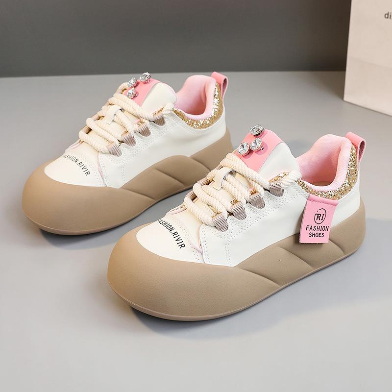 

[Customized] XY-A172 New Little White Shoes Women s 2025 Spring and Summer Platform Women s Shoes Board Shoes Breathable and Wear-resistant Sports 35
