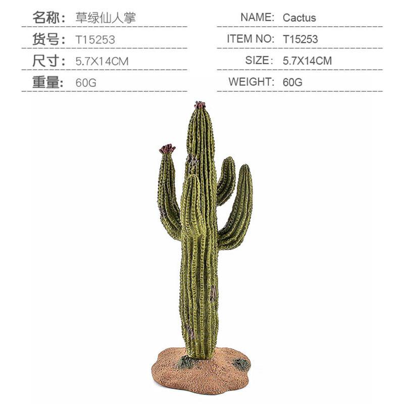 Realistic Pvc Animal Model Scene Decor Tropical Desert Trees Cactus And Baobab Tree Set