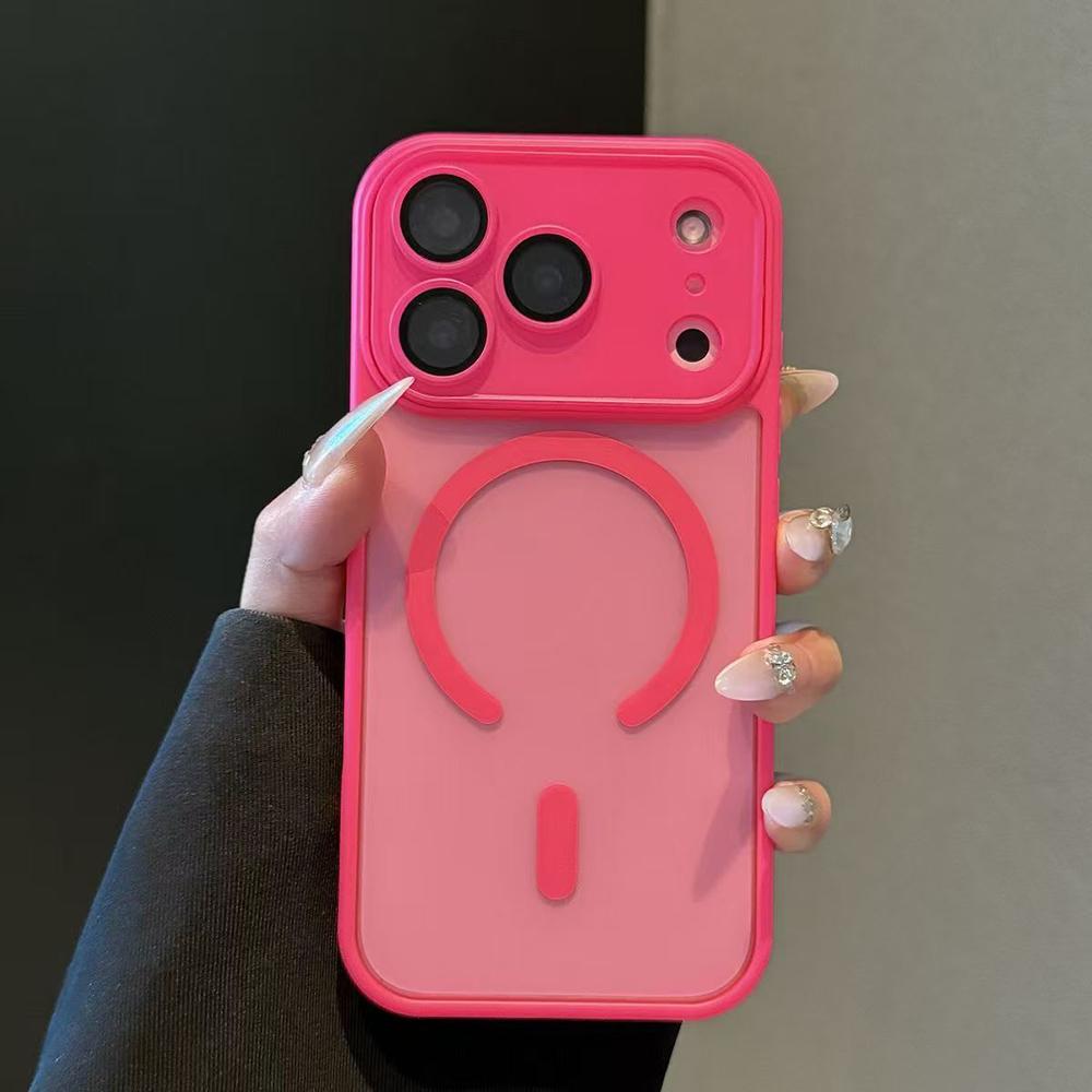 

Luxury Matte Magnetic Translucent Phone Case For For Iphone 17 16 15 14 13 12 Pro Max 16 Plus Air For Magsafe Wireless Charge Cover iPhone 15