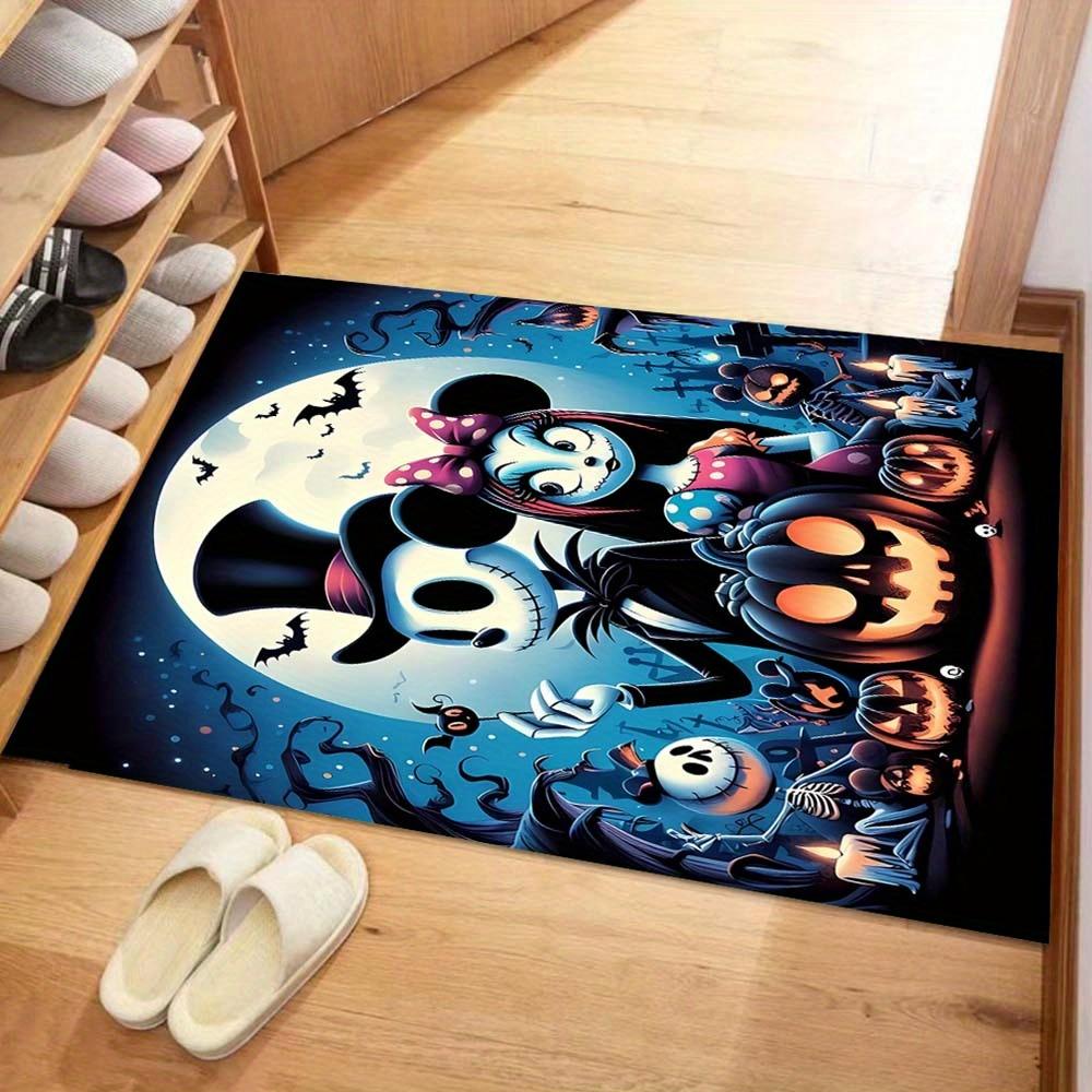1pz Tappeto L'Incubo Prima di Natale, Tappeto per Zona, Camera da Letto e Sala Giochi Durevole, Resistente alle Macchie e Facile da Pulire, Soggiorno