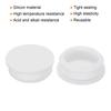 Uxcell Flush Type Round Silicone Waterproof Hole Plugs for Kitchen 36mm Pack of 5 Snap-in Use, Diameter, White,