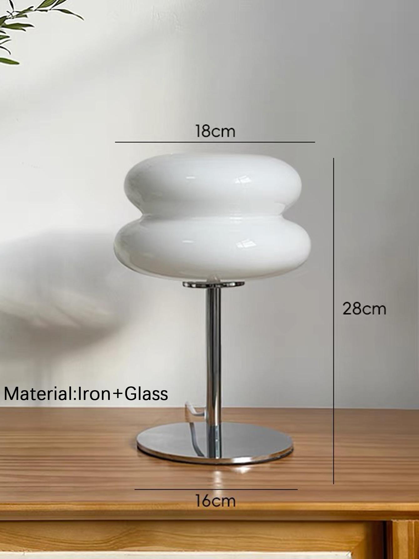 

Bauhaus table lamp plastic lampshade bedroom bedside living room Nordic mushroom lamp 9-level brightness dimming ambient light