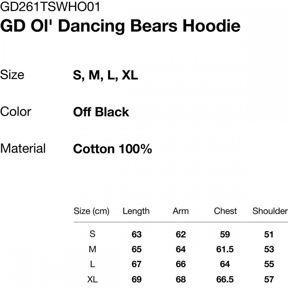 Thisisneverthat Gd Ol Dancing Bears Hoodie Gd261tswho01