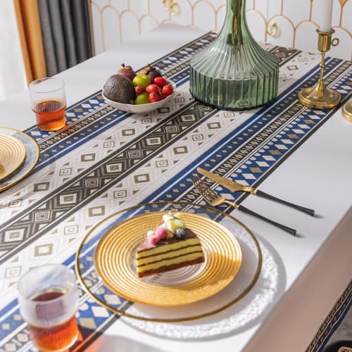 Neskatu Vinyl Tablecloth, Stylish Table Cover, Water-Repellent PVC, Rectangular and Square, Stain-Resistant, Waterproof, Oil-Resistant, Nordic Style,