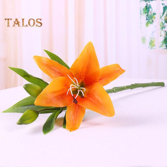 Artificial Lily Flower No Withering Decoration 3D Printing Creative Clear Texture Simulation Flower Home Decor