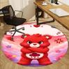 Care Bears Pattern Round Rug, Indoor/Outdoor Mat, for Picnic, Gameroom, Bedroom, Office, Living Room, Home Decor Carpet, Birthday Gift