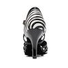Scarpe da ballo latino in pelle PU da donna Scarpe da ballo latino per feste di salsa Scarpe da ballo con tacco alto 8 cm