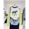 Women Plus Size Long Sleeve T Shirt Raglan Sleeve Cartoon Print Casual Spring Summer