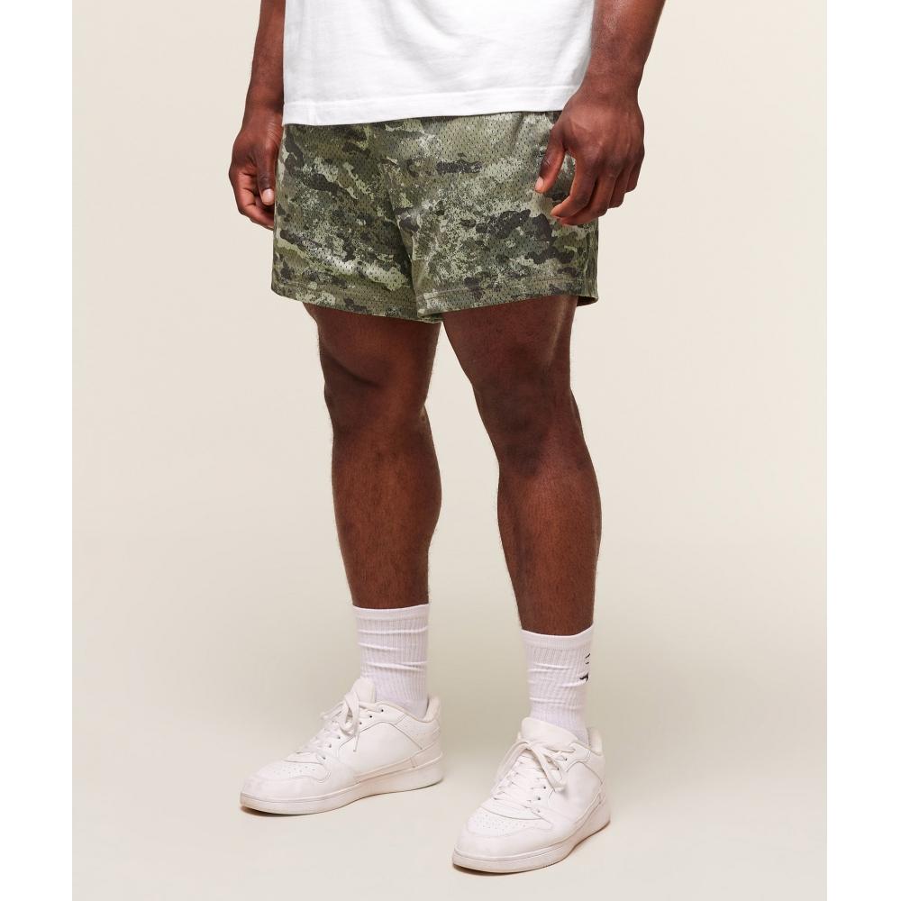 Gymshark Lifting Mesh 5  Shorts Chalk Green A1b9x Ec24