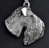 Kerry Blue Terrier, Irish Blue Terrier - Dog necklace in gift box, silver-plated locket for dog fan, striking pendant by Art-Dog brand