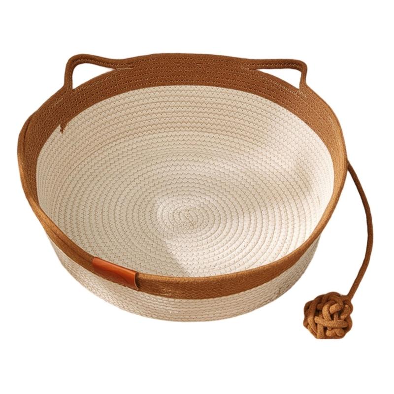 Cats Puppy Bed Basket Base Scratch Resistant Mat for Small to Medium Pet Creative Pet Bed Cute Nest Machine Washable