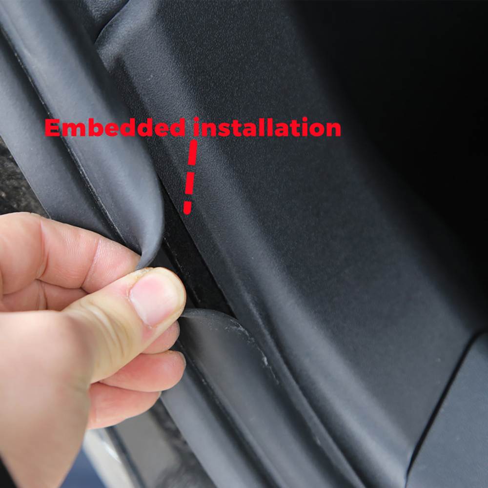 Futhope Trunk Sill Plate Cover TPE Rubber Protector for Tesla Model Y 2021-2023 Threshold Bumper Guards Pad Prevent Scratching