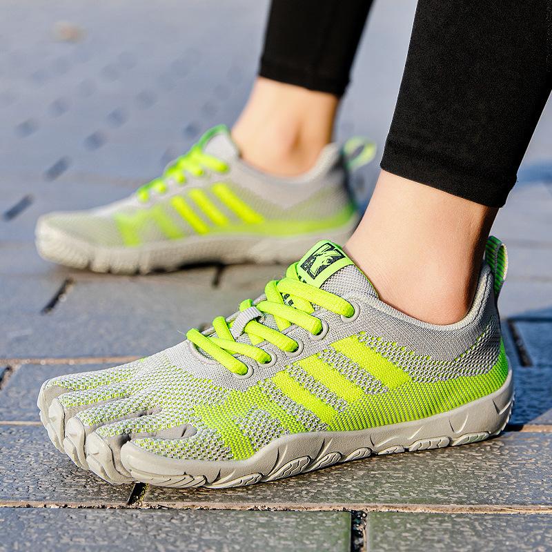 

Модные мужские кроссовки FiveFingers Унисекс Повседневные кроссовки на плоской подошве Мужские Женские Дышащие Кроссовки для зала Популярные Кроссовки для приседаний и тяжелой тяги 35 серый