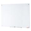 VEVOR Magnetic Glass Whiteboard, Dry Erase Board 1200 X 800 Mm, Wall-Mounted Large White Glassboard Frameless, with Marker Tray