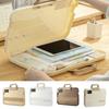 with Handle Documents Case Plastic Handheld File Bag Compact Document Storage Boxes  Back To School