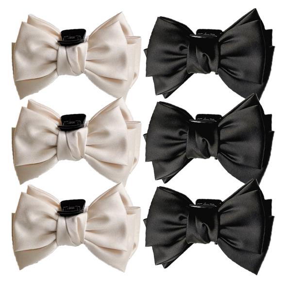 Korea large size bow hair clip elegant temperament simple style exquisite girl  claw clip fashion hair accessories