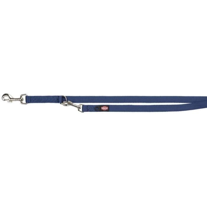Laisse Réglable - Premium - 2,00 M - 25 Mm - Indigo - Multi-positions