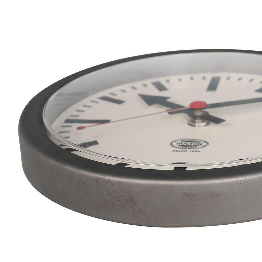 Used New Double-sided Clock Double Face Clock 2 MAT IVORY Dalton Modern Interior Accessories MONDAINE