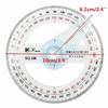 Portable Round School 360 Degree Office Ruler Pointer Measuring Tool Protractor