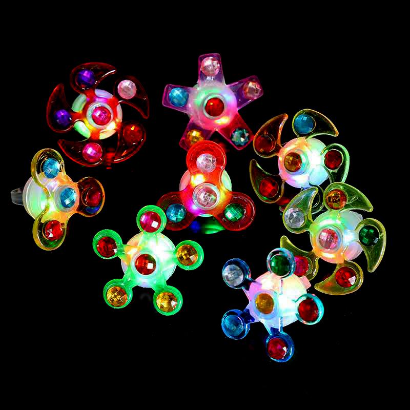 1Pc Party Supplies Kid'S Glow Watch Led Light Up  Spinner Toys Rotary Gyro Watch Glow In The Dark Party Favors Gifts