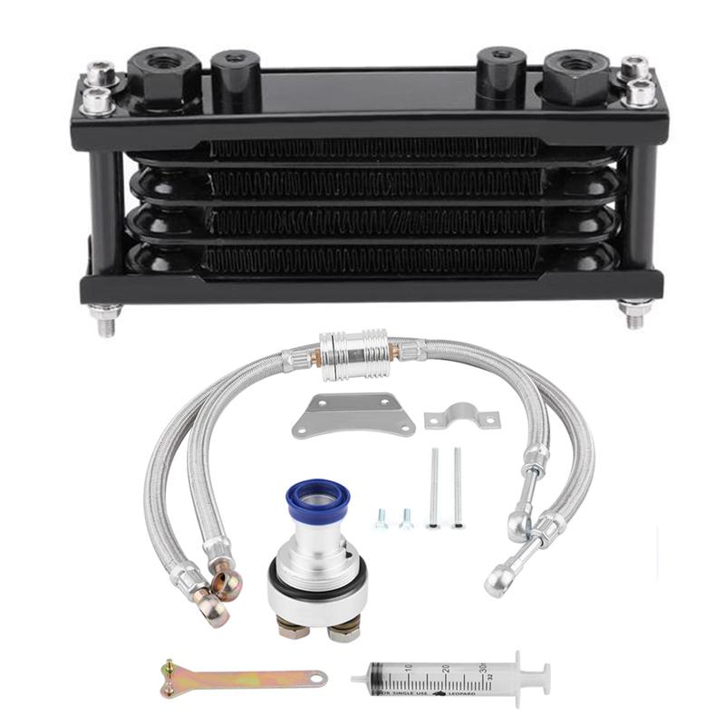 

Комплект системы охлаждения масла мотоцикла 65 мл, подходит для двигателя Honda CB CG 100CC-250CC с левой нижней крышкой фильтра