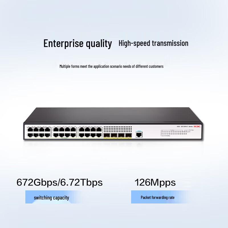 H3C S5130V2-28P-LI 24GE+4SFP Layer 3 Managed Enterprise Switch
